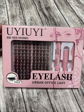 Glue-False Eyelashes - Thick Cluster Lashes